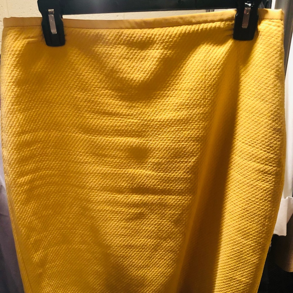 The Limited Textured, Mustard Yellow Pencil Skirt